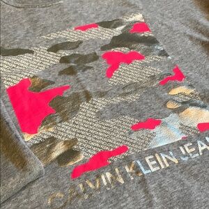 Calvin Klein Jeans Gray Camo Sweatshirt